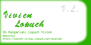 vivien lopuch business card